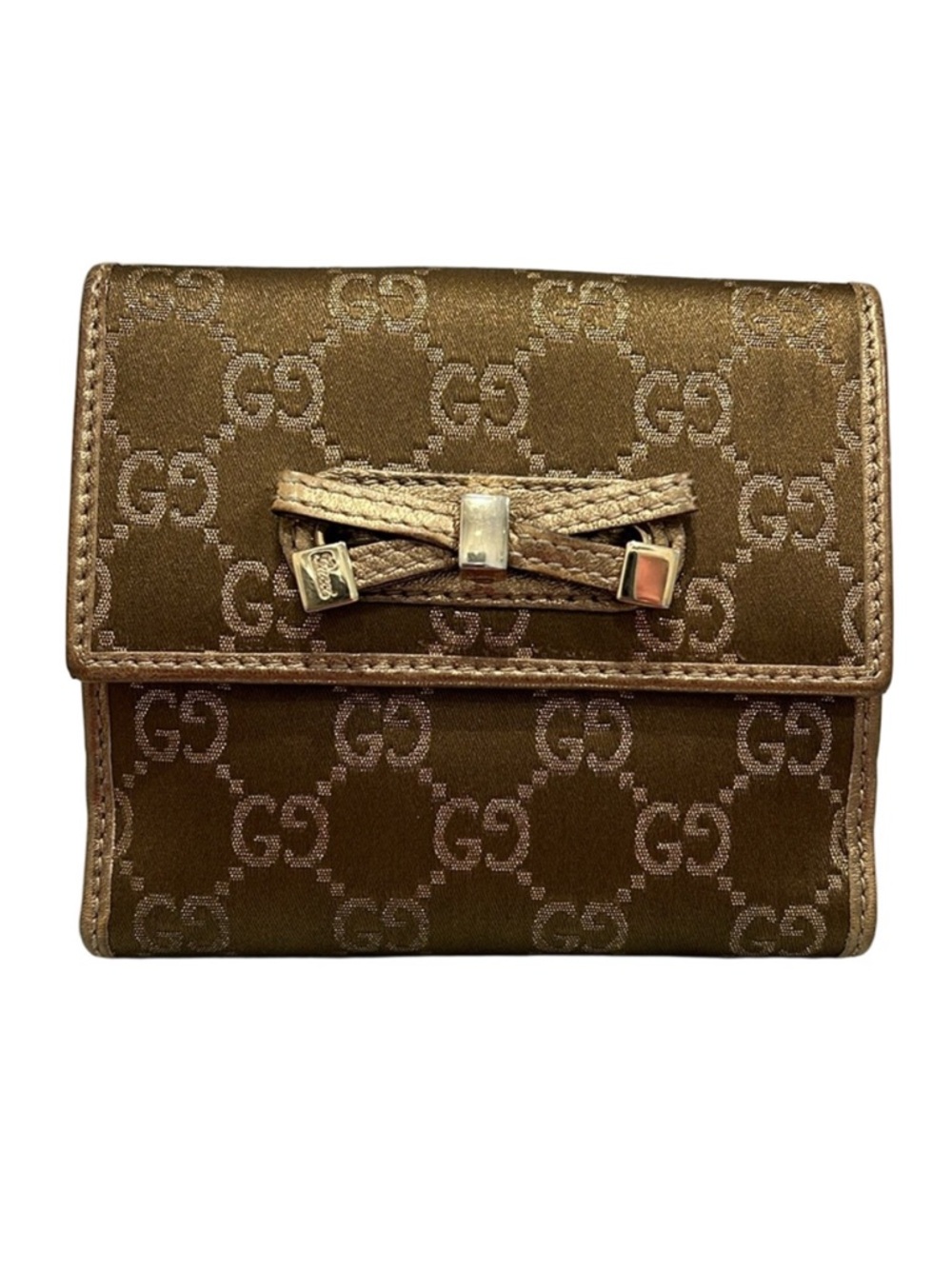 Gucci Princy Gold Snap‎ Wallet EUC